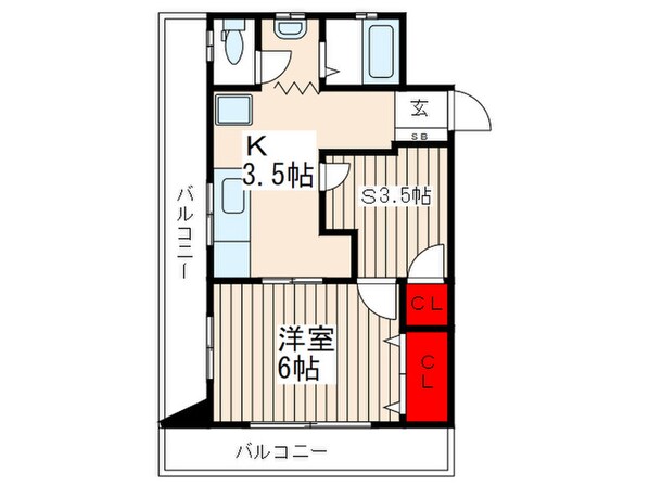 コーポ塚田の物件間取画像